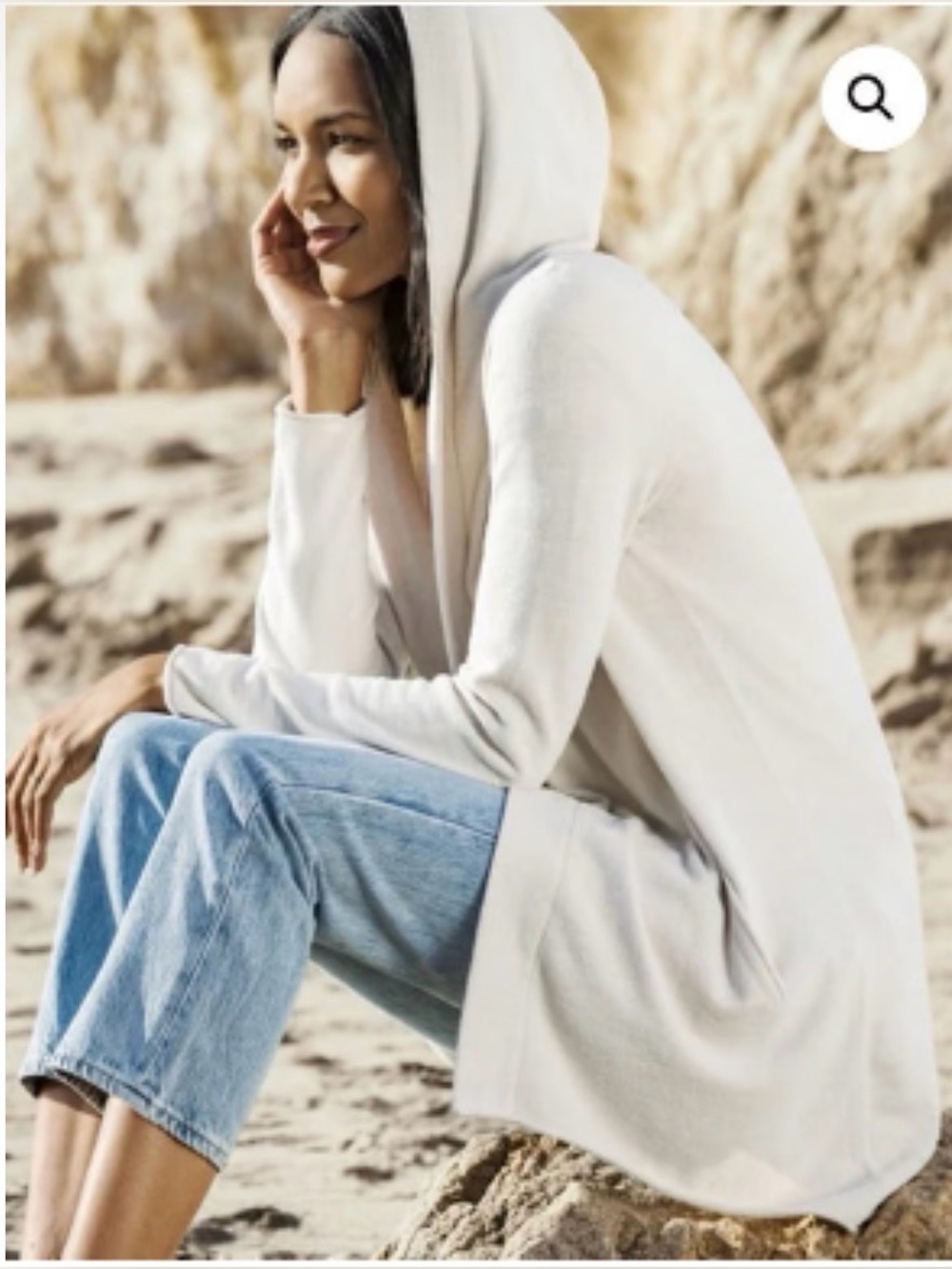 Barefoot Dreams Women's CozyChic Lite Relaxed Hooded Cardigan - NWT - Size 1X